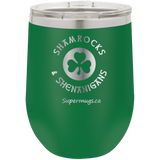 Shamrocks And Shenanigans Irish - Wine glass