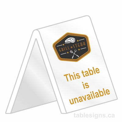Custom 4" x 6" Full Color Tent Sign (10 Pack)  www.tablesigns.ca