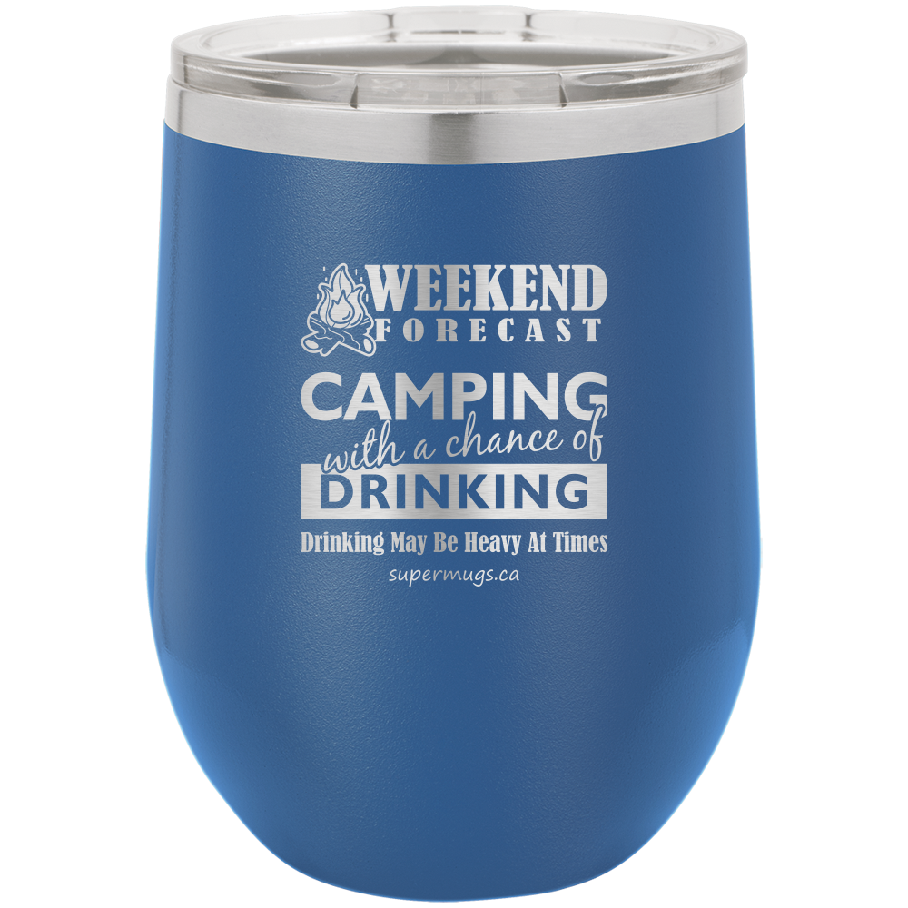 Personalized Weekend Forecast Camping Drinking White Stainless