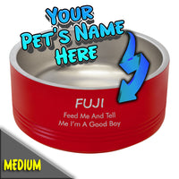 Feed Me And Tell Me I'm A Good Boy Graphic Personalized Medium Bowl