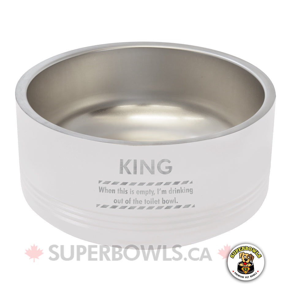 Blank 18 oz Insulated Stainless Steel Pet Bowl