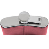 The Coat Distinction Premium Pink Leatherette Flask