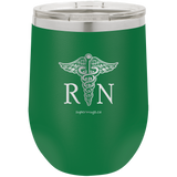 RN crest -Wine glass