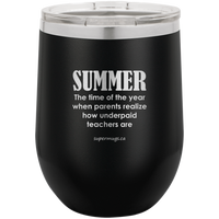 Summer The Time Of The Year -Wine glass