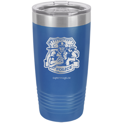 Police Muscle Crest Graphic -Tumbler