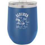 Alberta Rat Free Liberal Free - wine glass