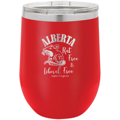 Alberta Rat Free Liberal Free - wine glass