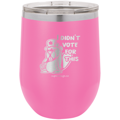 I Didnt Vote For This - WIne Glass