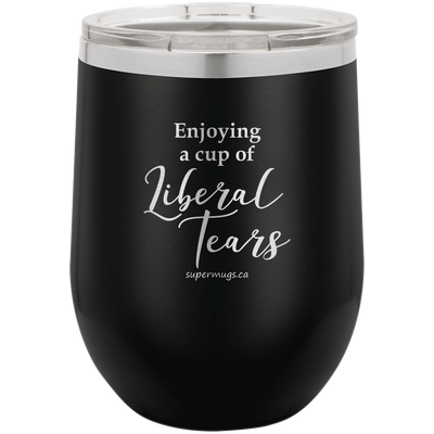 Enjoying A Cup Of Liberal Tears -Wine glass