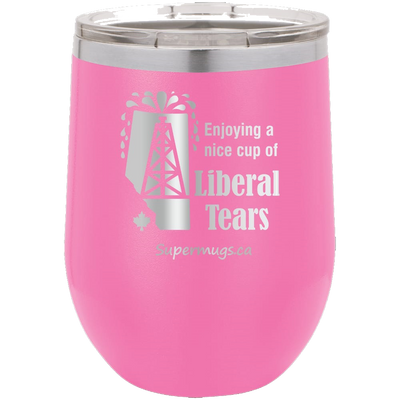 Enjoying A Cup Of Liberal Tears - Wine glass