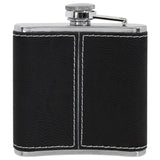 Royal Majestic Premium Black Leatherette Flask