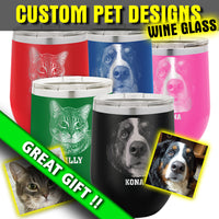Custom Pet Design - Wine Glass