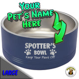 Keep Your Paws Off Personalized Large Bowl