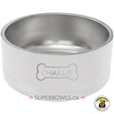 Dog Bone Graphic Personalized Large Bowl