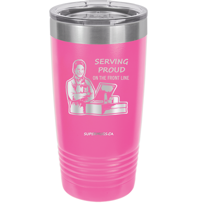 Copy of Standing Proud On The Front Lines Male Cashier - tumbler