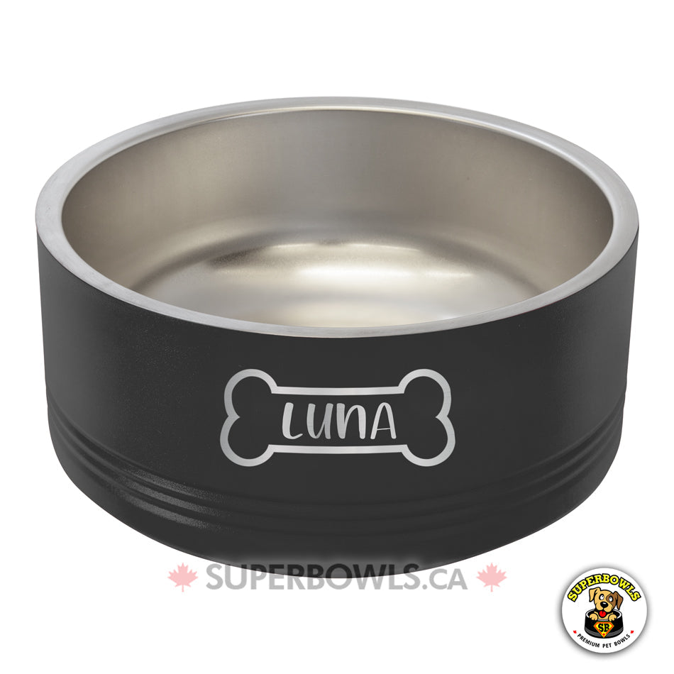 First-class design and quality black dog bowls 