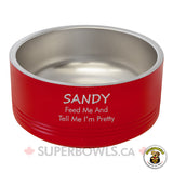 Feed Me And Tell Me I'm Pretty Personalized Medium Bowl