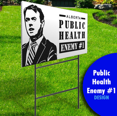 Stay Off My Driveway & Public Health Enemy # 1 Signs- 10 Pack Set